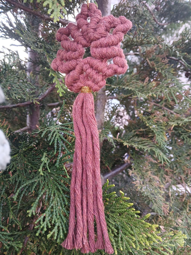 Etoile de Noël en macramé. Esprit bohème naturel