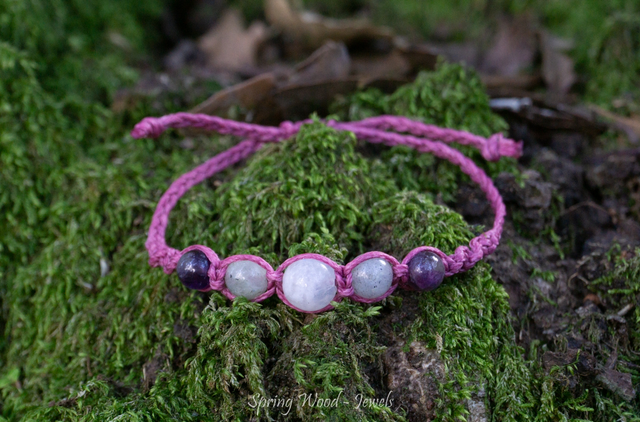 Whirling quintet bracelet