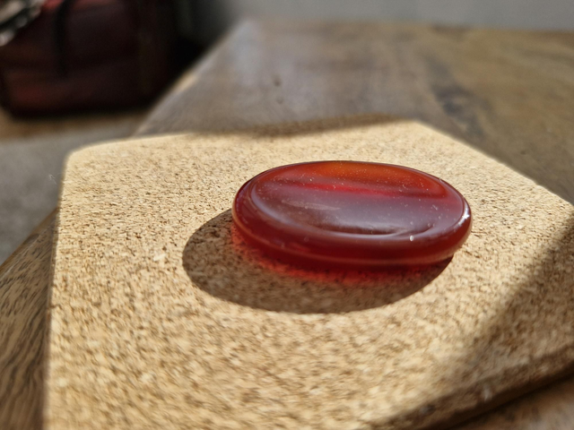 Carnelian Thumb/worry stone