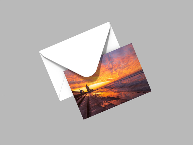 Fiery Sky at the Beacon, Redcar 