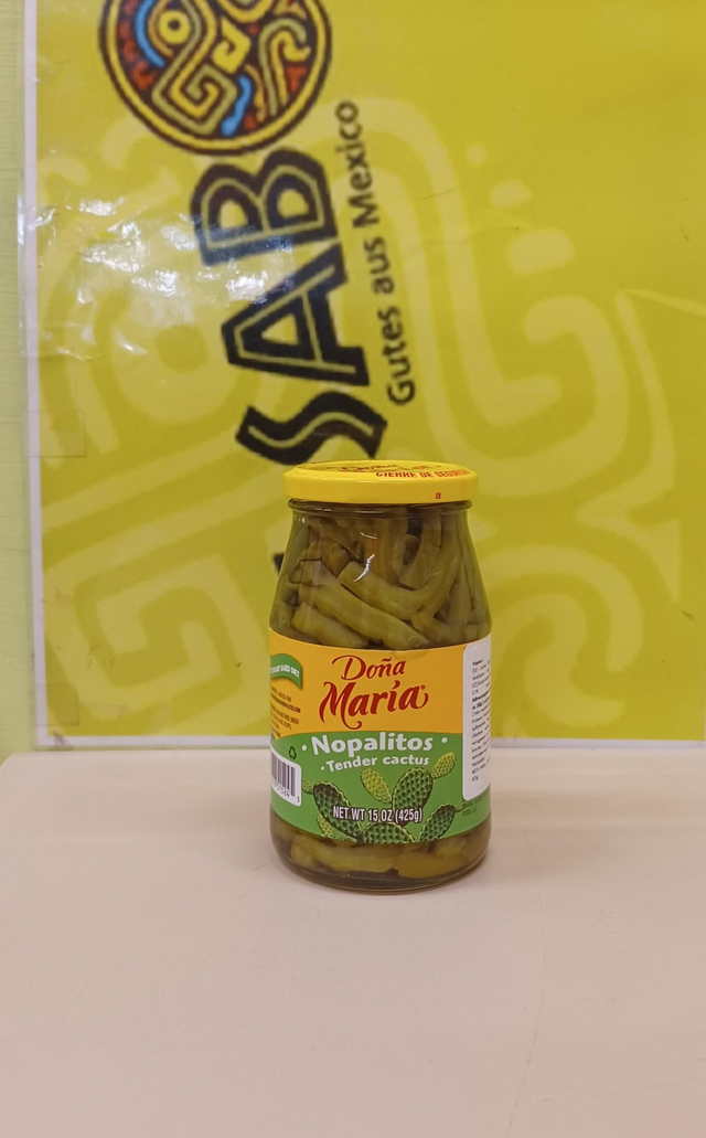 Nopales en tiras Kaktusblätter in Streifen Doña Maria 425 g