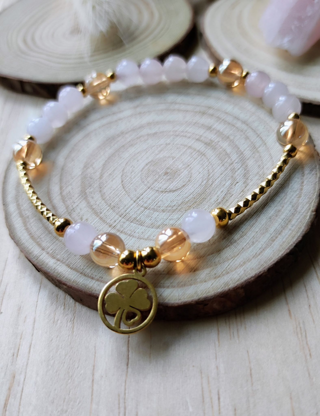 Bracelet "Transformation" Quartz Rose