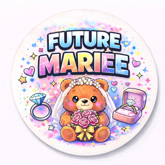 Badge future mariée 