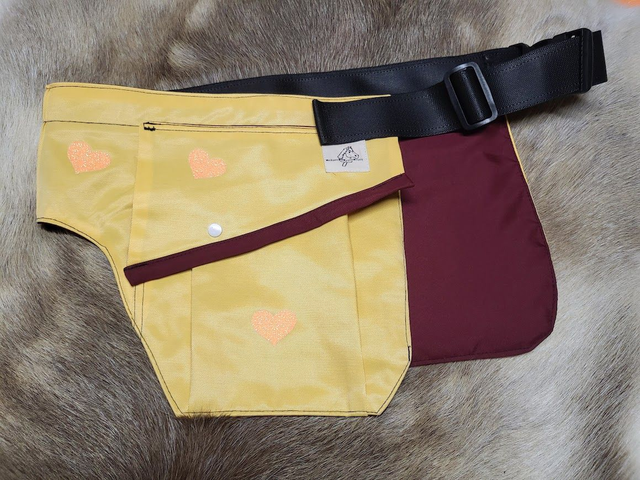 Treenitasku, keltainen - Training belt yellow, size L