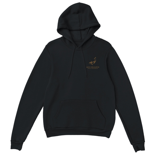 Koi Heaven Hoodie - Adult - Black with Gold logo