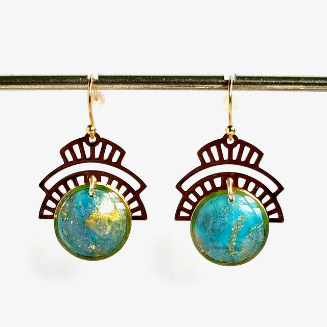 Boucles « Calice lunaire »