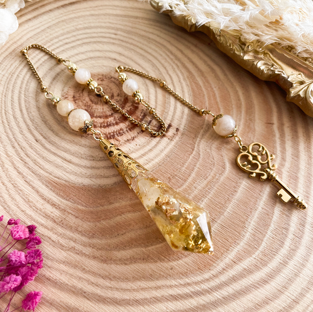 Pendule en citrine chauffée