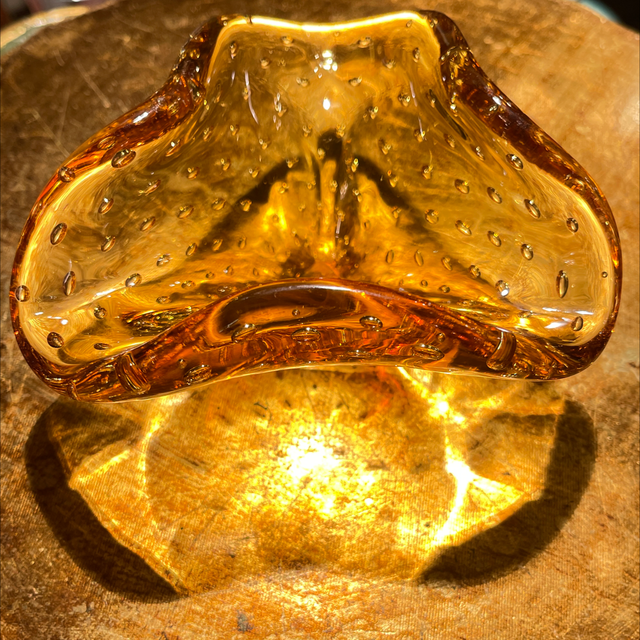 Murano Glas Aschenbecher von C. Scarpa Venini 