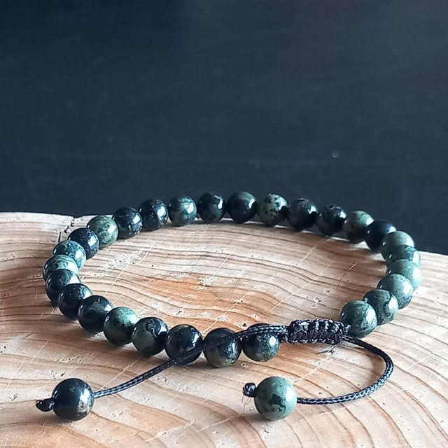 Bracelet ajustable en Jaspe Kambaba