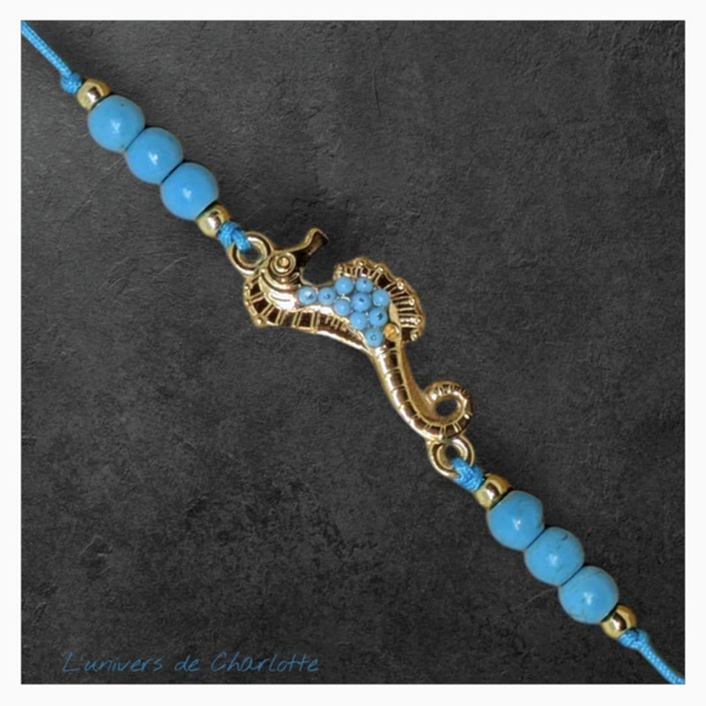 Bracelet "Turquoise" réglable T-01