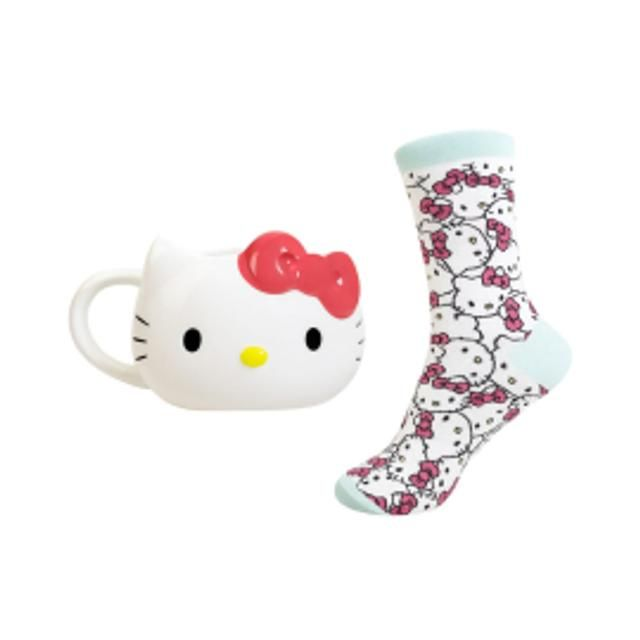Hello Kitty 3D Mug &amp; Socks Set Sanrio by Blue Sky Studios