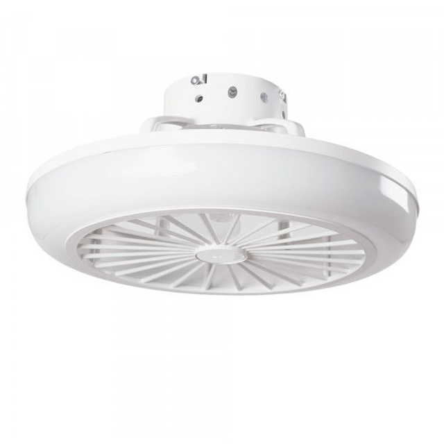 Ventilateur  Plafonnier 36W 1800Lm Éclairage LED Cct Variable Télécommande - Blanc
