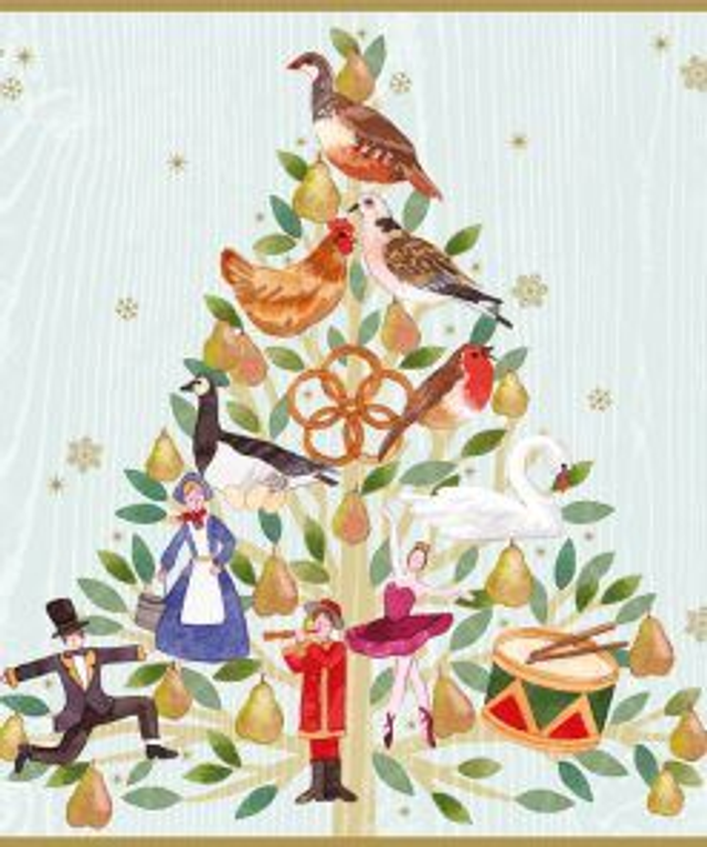 XCB06 12 Days of Christmas - Pack of 8 Charity Cards