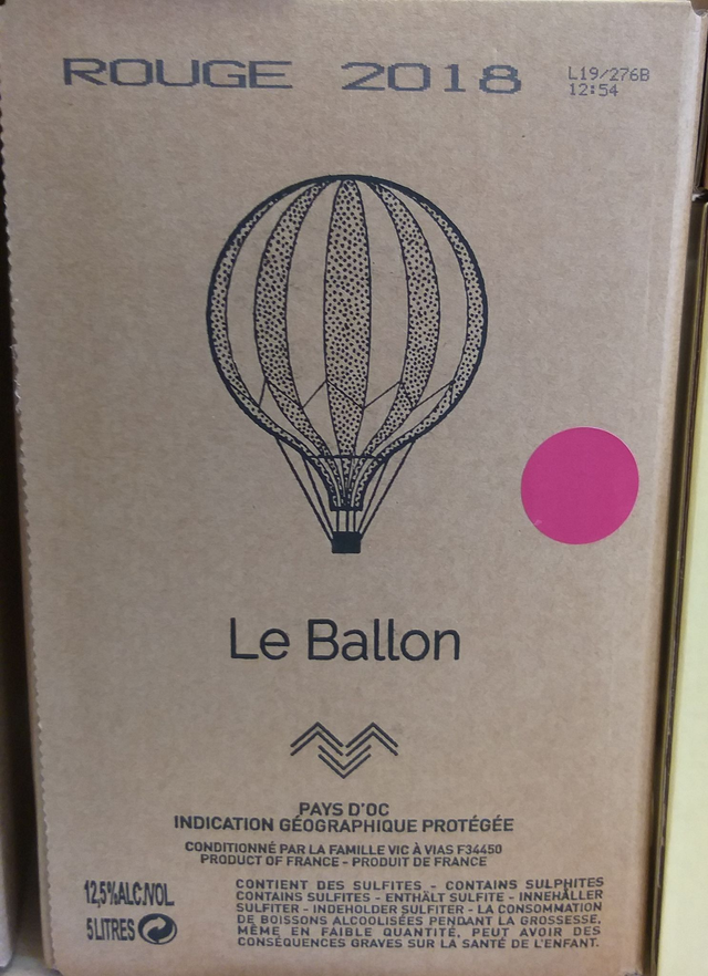 Le Ballon BIB 5l 2022 - Rouge Sec Tranquille - Cros des Calades
