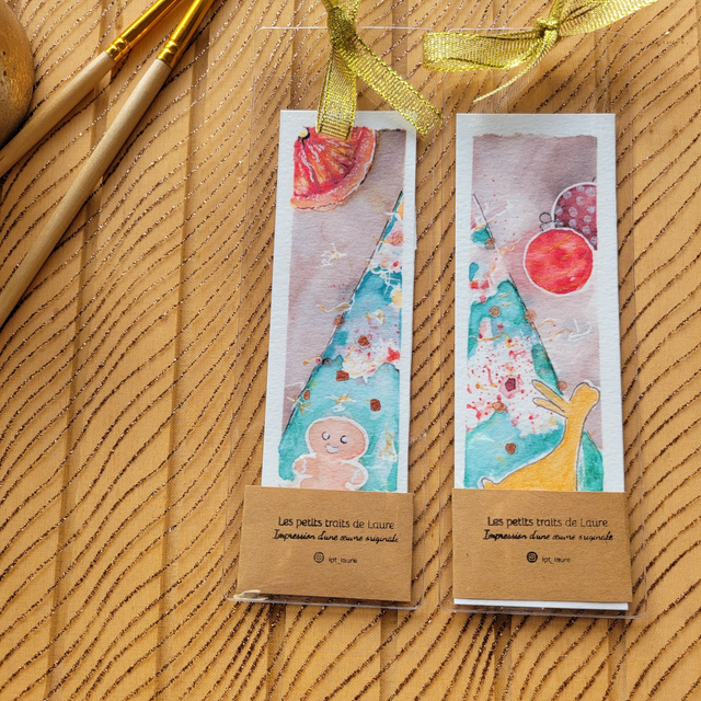 2 Marque-pages de noël 