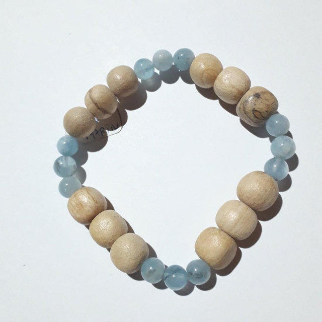 Aquamarine Palo Santo Bracelet 