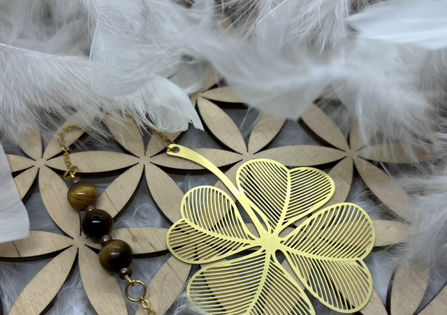 Marque page œil de tigre 