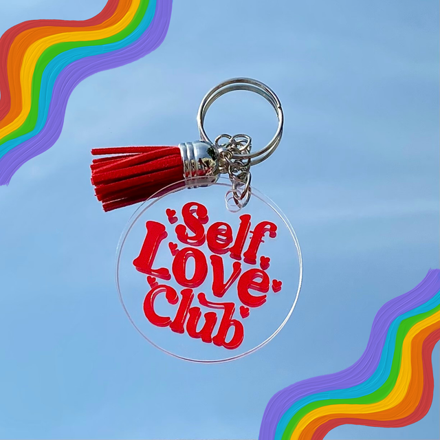 Porte clés rond Self Love club