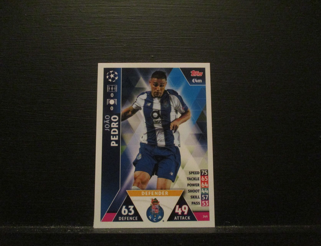 Joao Pedro - UEFA Champions League Match Attax 2018/19 Original Trading Card #349