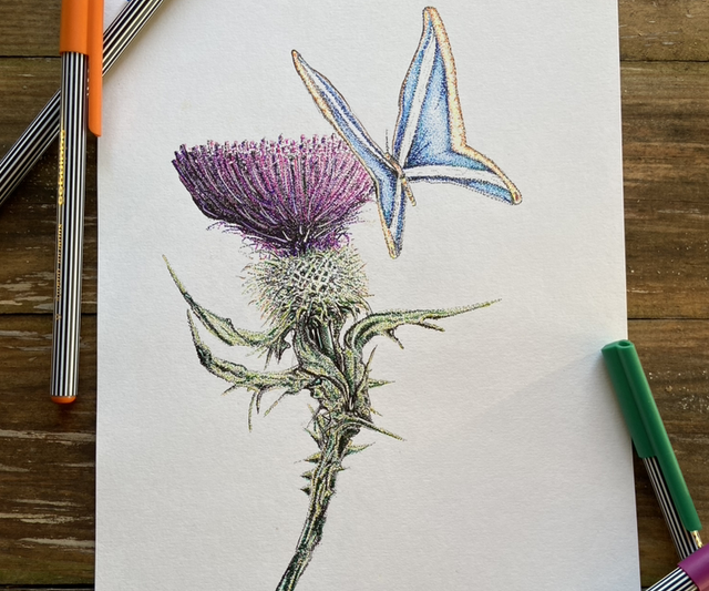 The flower of Scotland original [SOLD]