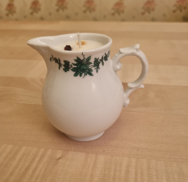 Kerze im Milchkännchen - Unikat