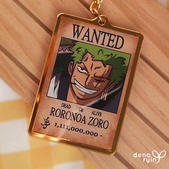 Nakama Pirates Acrylic Keychain / Obesek za ključe ZORO 