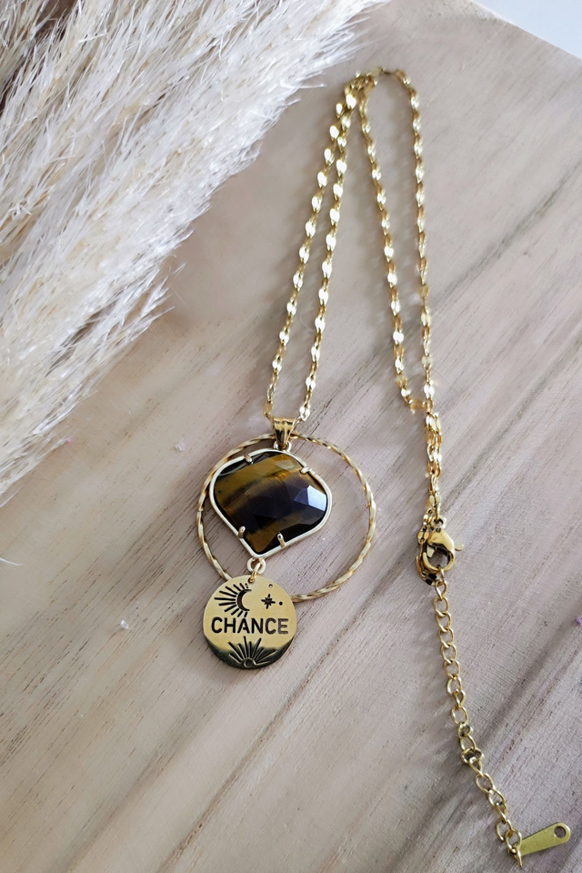 Collier "Chance" Oeil de tigre