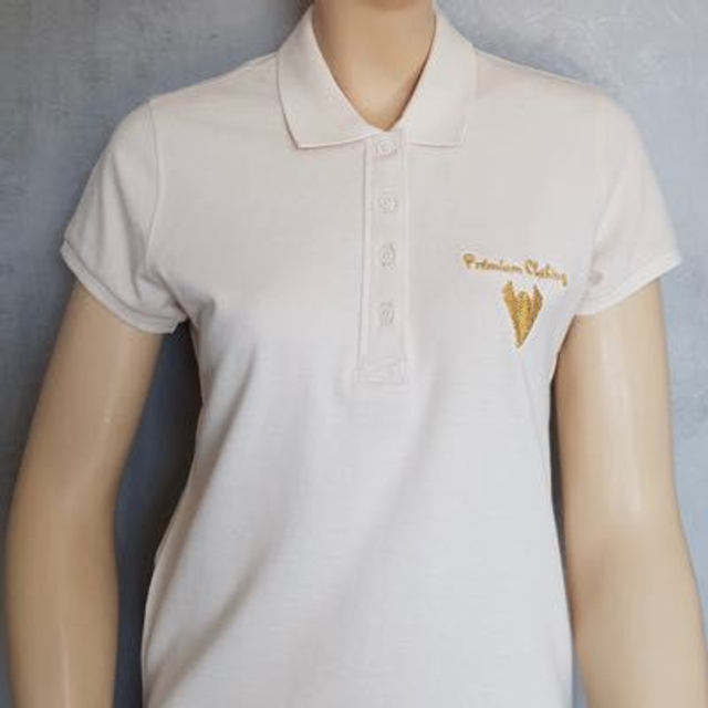 Polo Blanc Crème Premium Clothing 