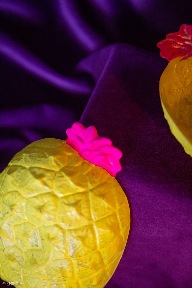 DUO COUPELLES ANANAS JAUNES