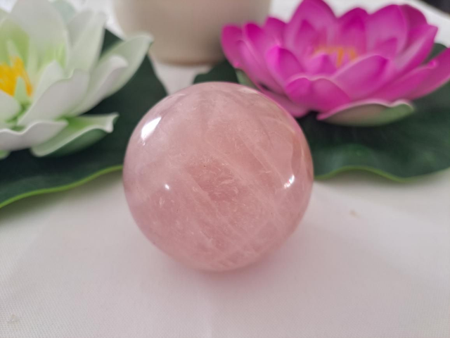 Sphère quartz rose