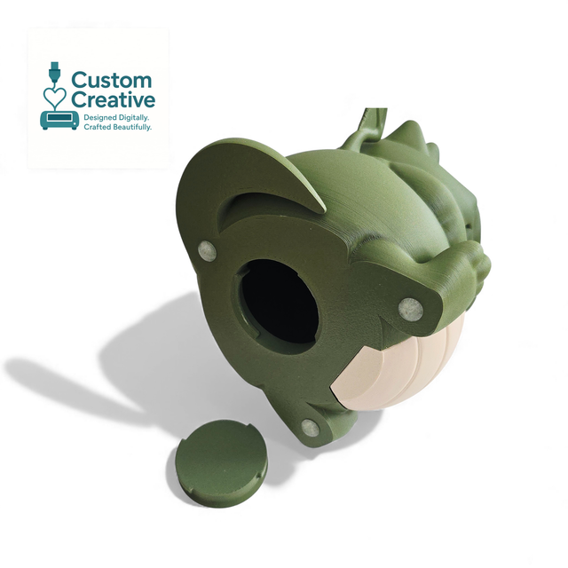 Cute Dragon Piggy Bank – 3D Printed Coin Bank (Pink or Green)