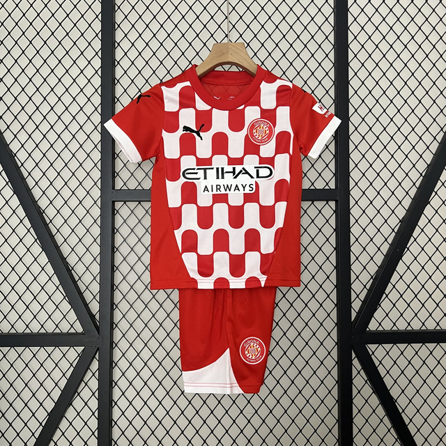 Conjunto camiseta + pantalón NIÑOS 1ª Girona- 24-25