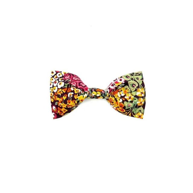 Barkley &amp; Fetch Orange Ditsy Floral Bow Tie