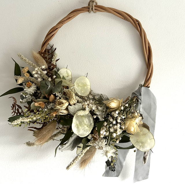 Mini 1/2 style natural wreath