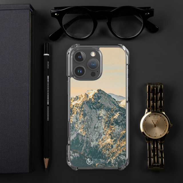 Cover iPhone in silicone - Riflessi d'oro tra le nevi