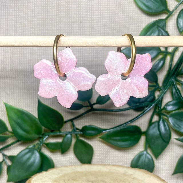 Lys rose pastel nacré