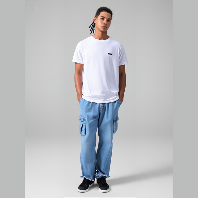 Polera Regular Fit Manga Corta Blanca