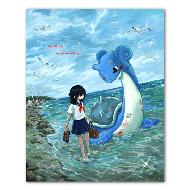 large art print - life still soft 🐚