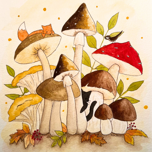 La forêt des champignons géants ✨ A5