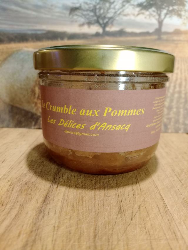 Le Crumble aux Pommes  pour deux 