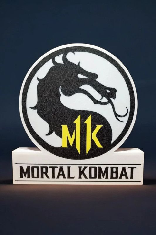Lampe LED Mortal Kombat – Édition noire & blanche