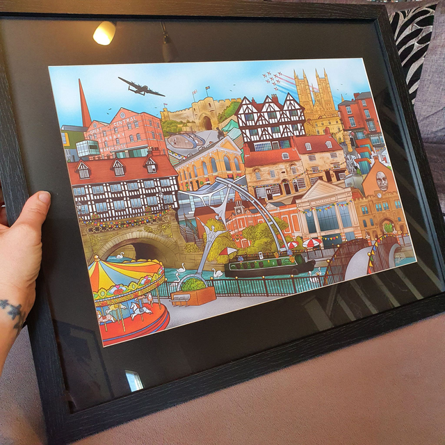 Lincoln City Summer Scene Giclée Art Prints