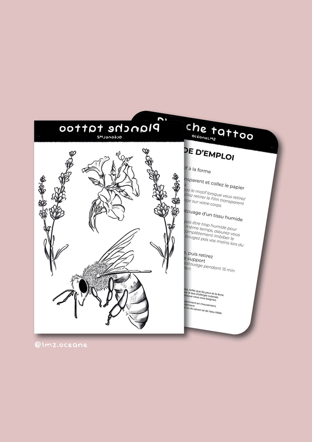 Planche tatouages éphémères 🌞