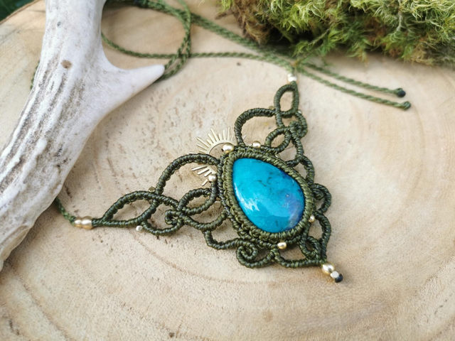 Collier solaire ~ Chrysocolle 