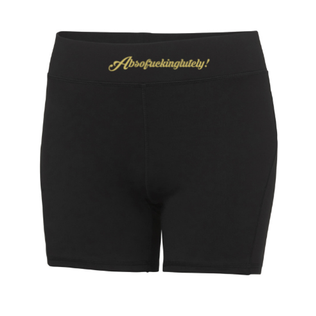 Absofuckinglutely Ladies training shorts