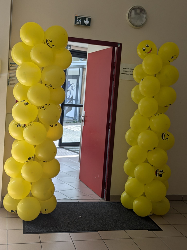 Support a balllon simple