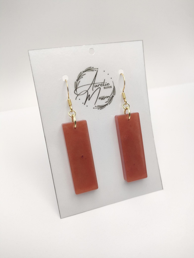 Boucles d'oreilles résine