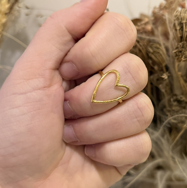 Bague cœur 