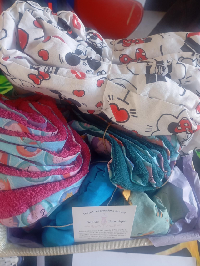 Paniers naissance fille. Couture fait maison Annoeullin Lille 