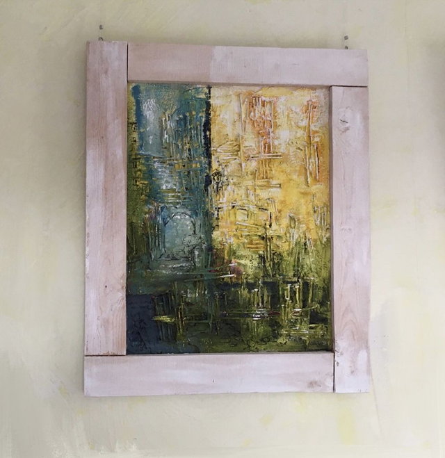 Acrylbild abstrakt „La belle ville ll“